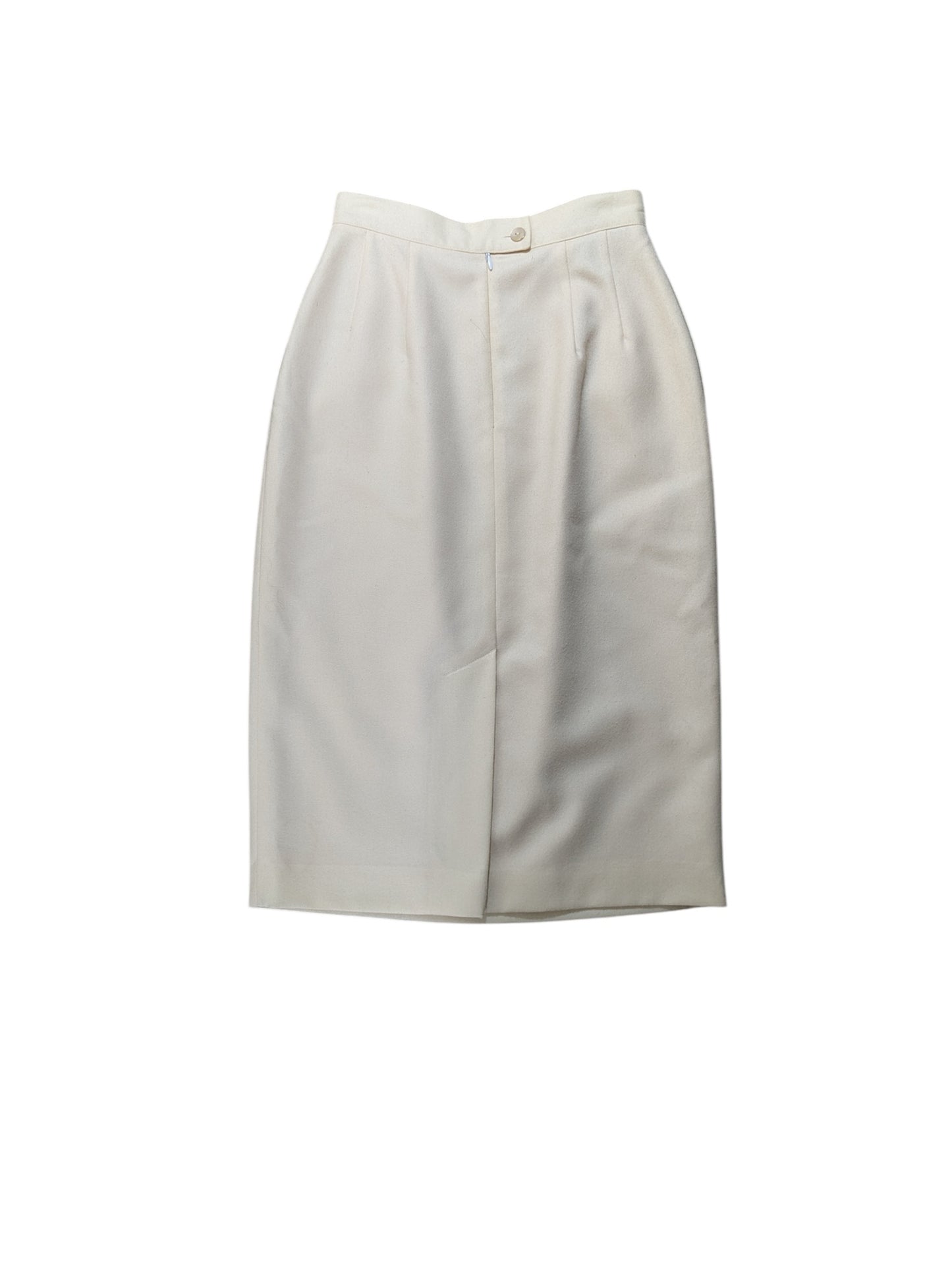 Vintage Nordstrom Women’s Cream Wool Skirt Size 4