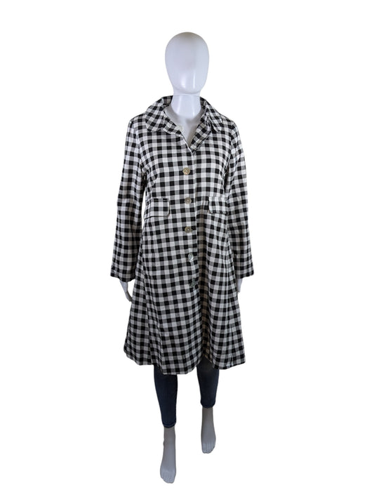 Unbranded Black & White Check Fall/Spring Jacket Size S