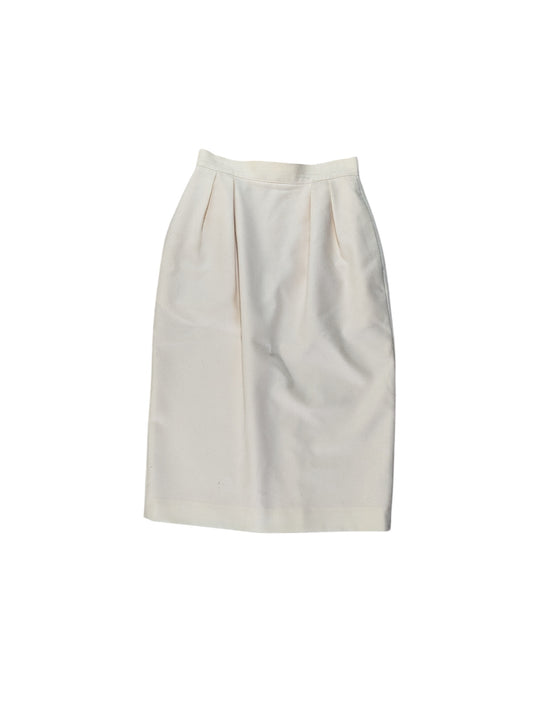 Vintage Nordstrom Women’s Cream Wool Skirt Size 4