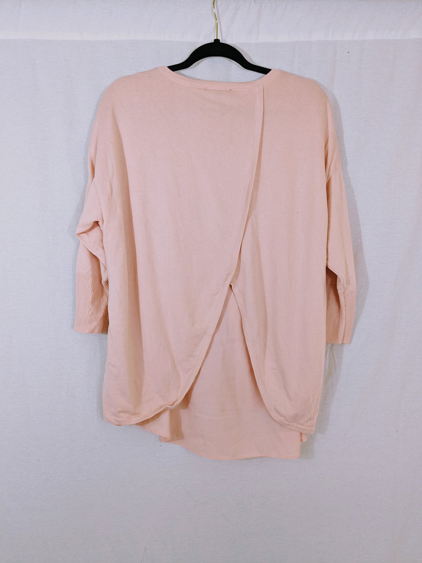 H by Halston Light Pink Button Down Cardigan Sweater Size M