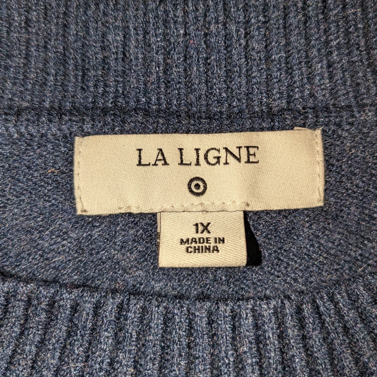 La Ligne x Target Navy & White French Girl Crew Neck Sweater Size L