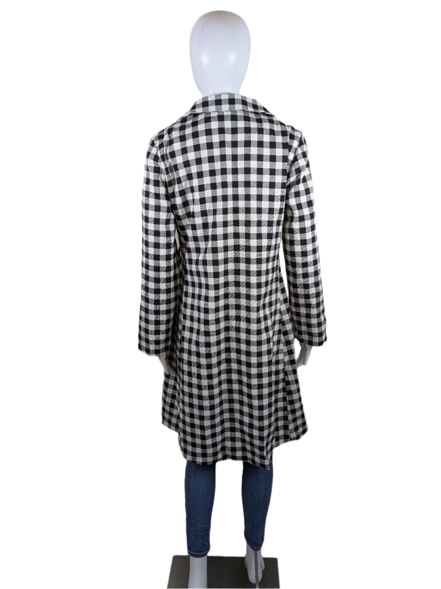 Unbranded Black & White Check Fall/Spring Jacket Size S