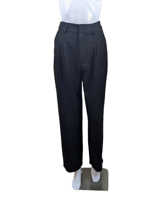 Commense Black Pleated Cuffed Pants Size XS