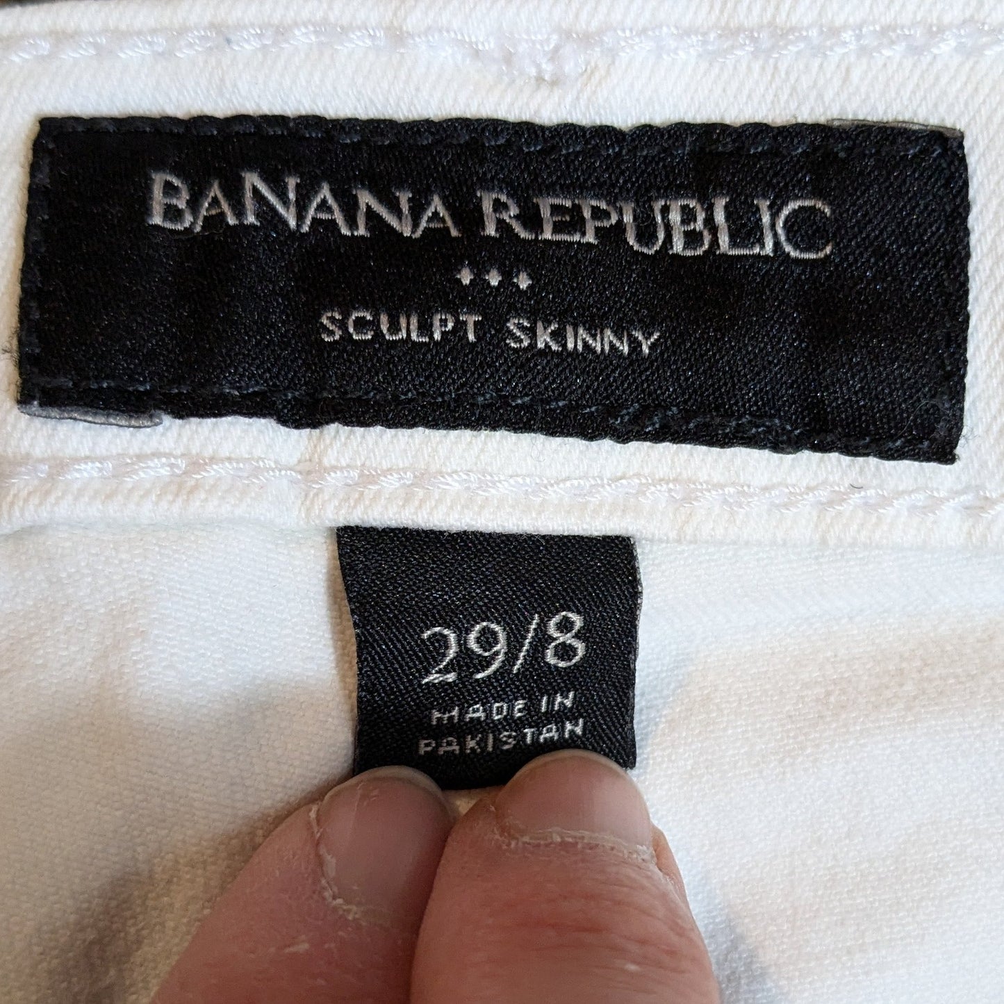 Banana Republic Factory White Sculpt Skinny Jeans Size 29/8