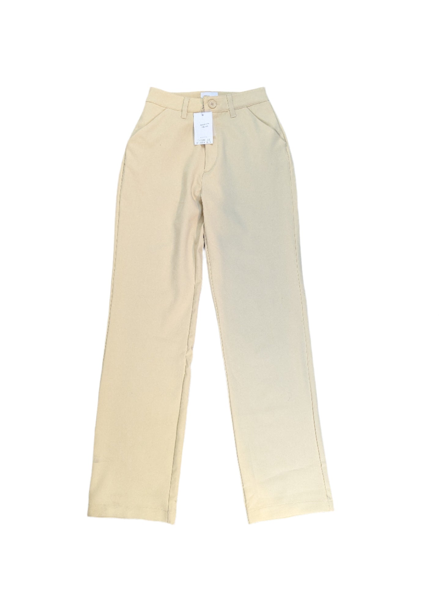 Danielle Bernstein Tan Classic Trousers Size 00