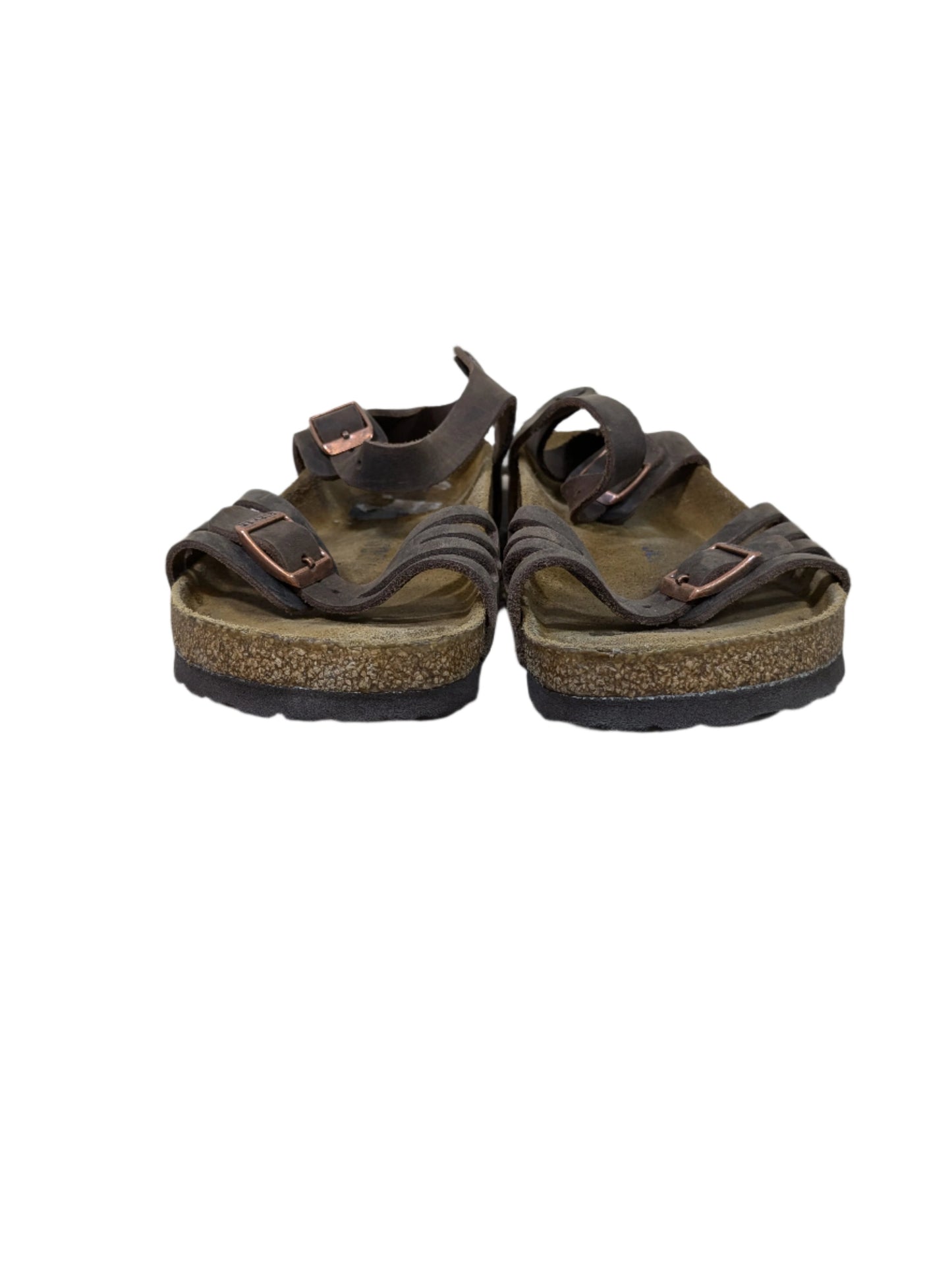 Birkenstock Brown Leather Buckle Sandals Size 9