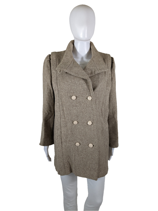 Vintage Unbranded Wool Coat Size S