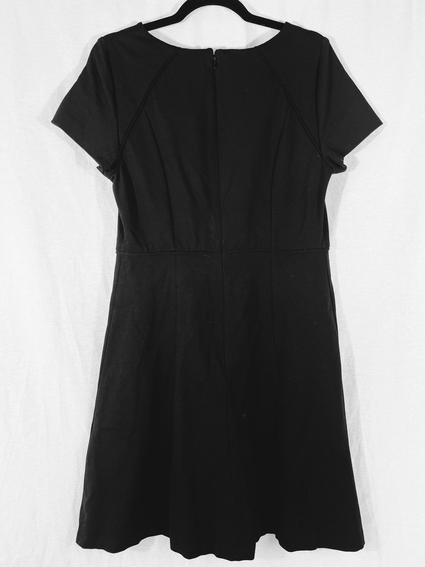 J. Crew Factory Black Short Sleeve Dress Size 10