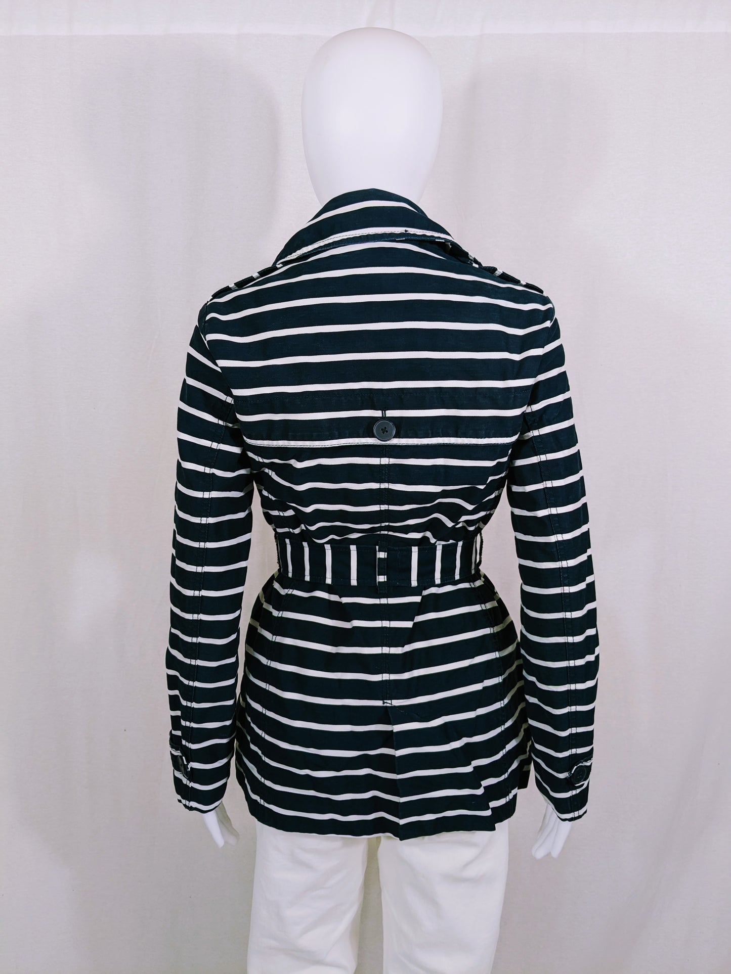 Gap Navy & White Striped Jacket Size XS