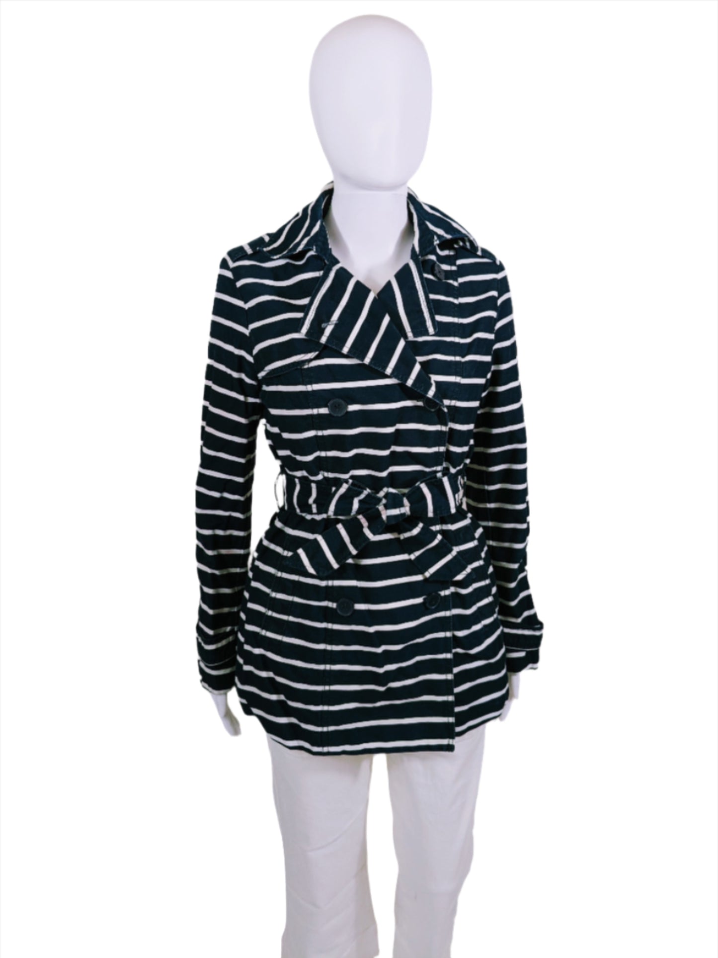 Gap Navy & White Striped Jacket Size XS