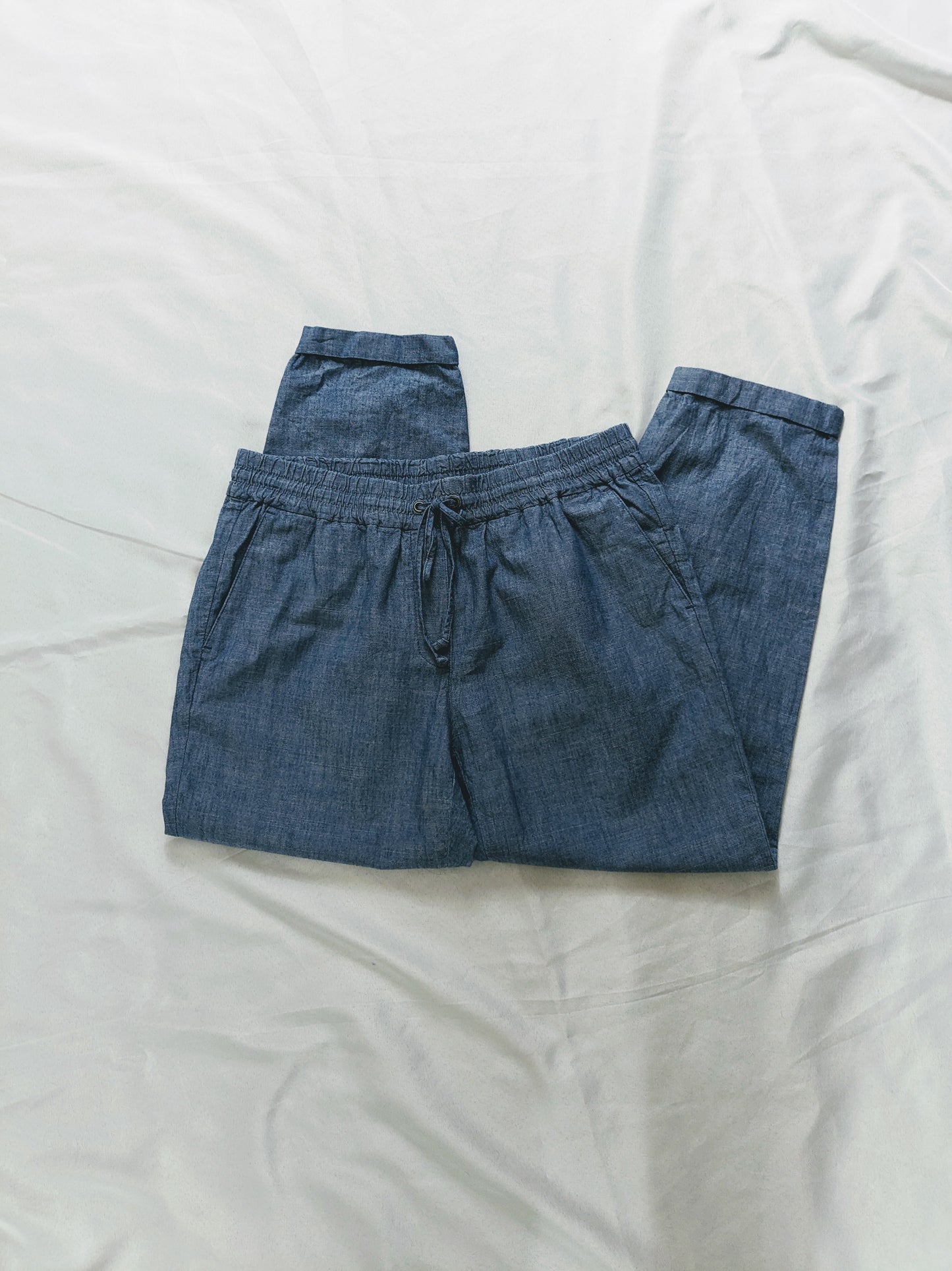 J. Crew Factory Blue Cotton Pants Size 6