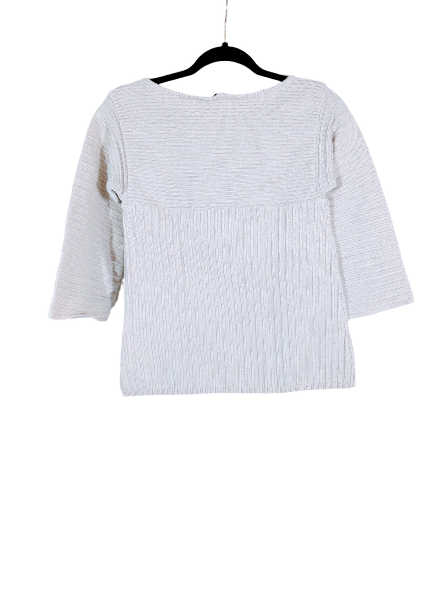 Jeanne Pierre Cream Sweater Size S