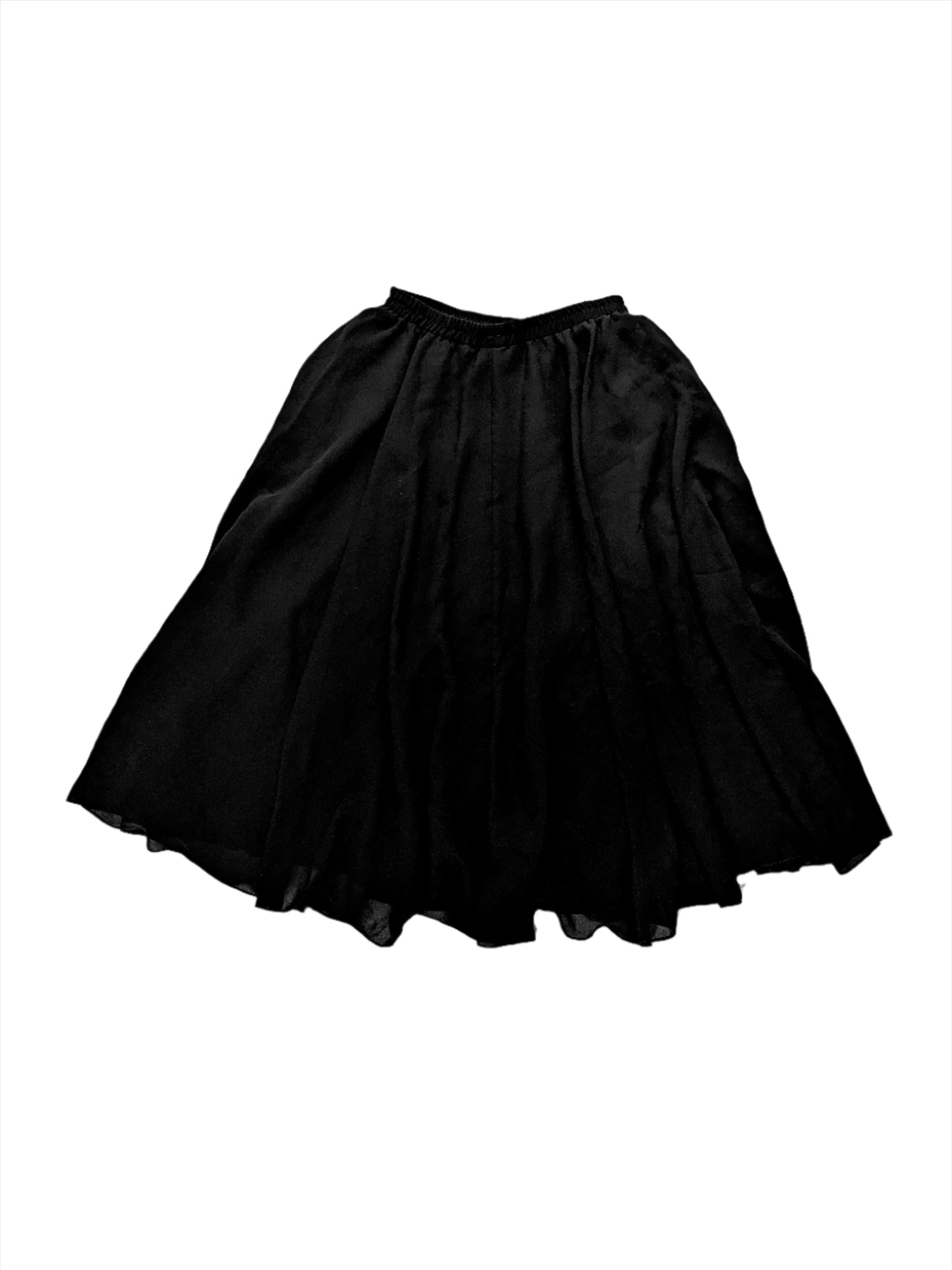 Vintage Leslie Fay Black Evening Skirt Size M