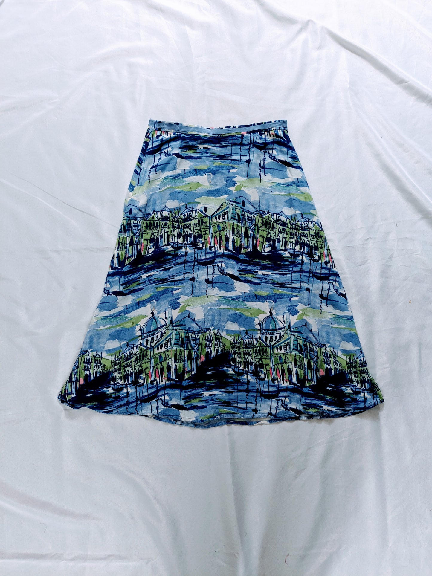 Liz Claiborne Vintage Style Cityscape Skirt Size 8