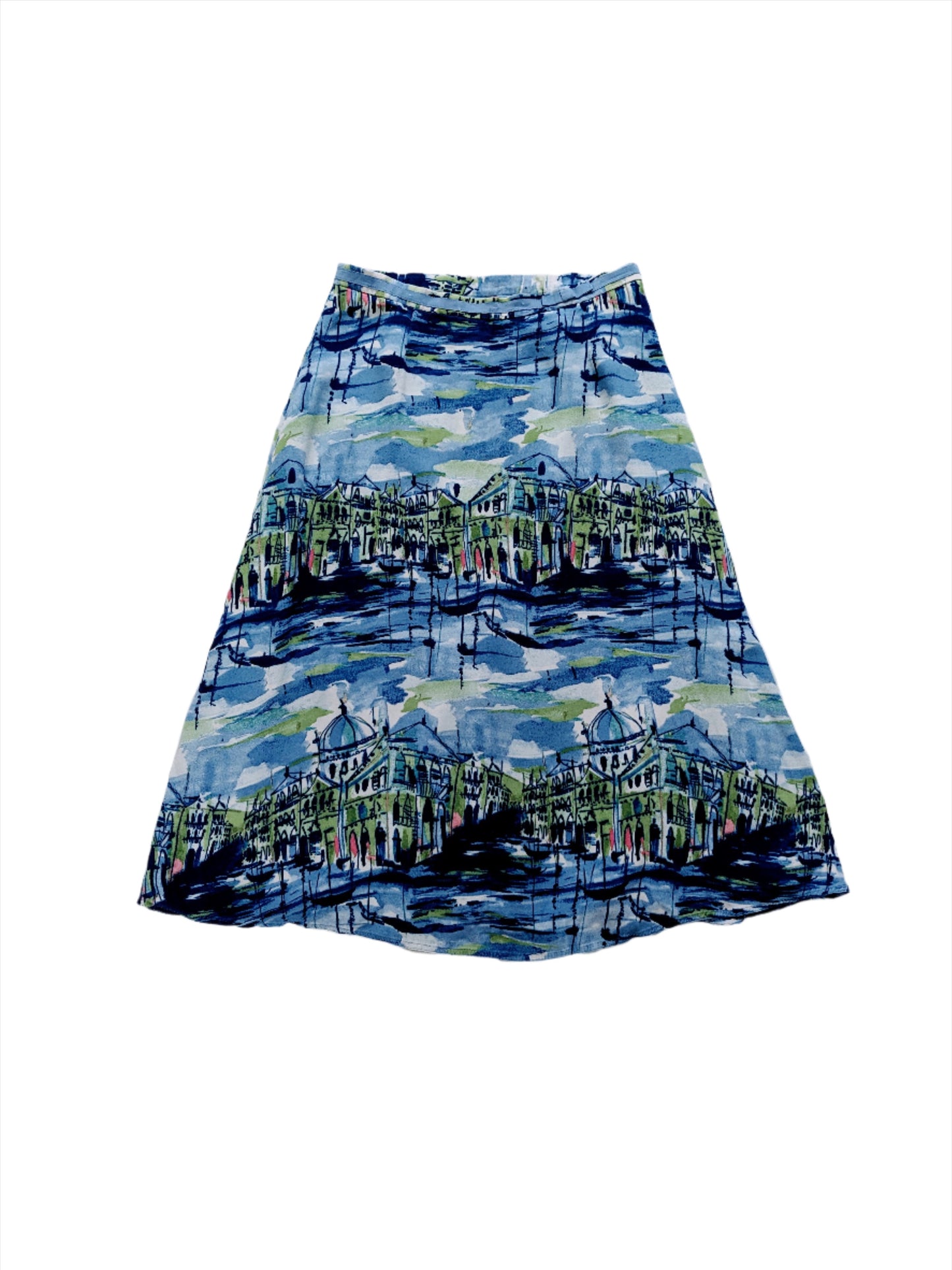 Liz Claiborne Vintage Style Cityscape Skirt Size 8