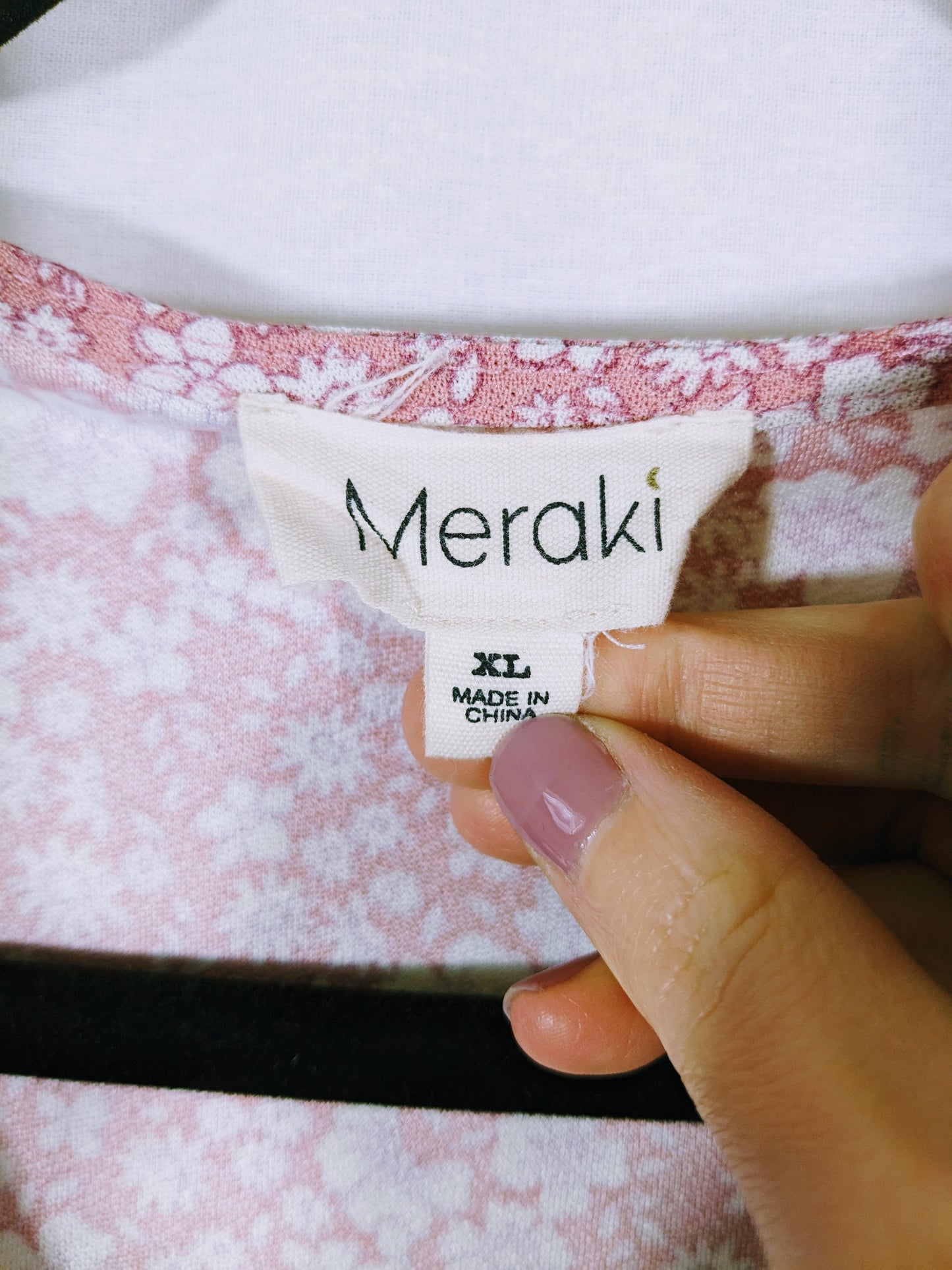 Meraki Faux Wrap Top Size XL