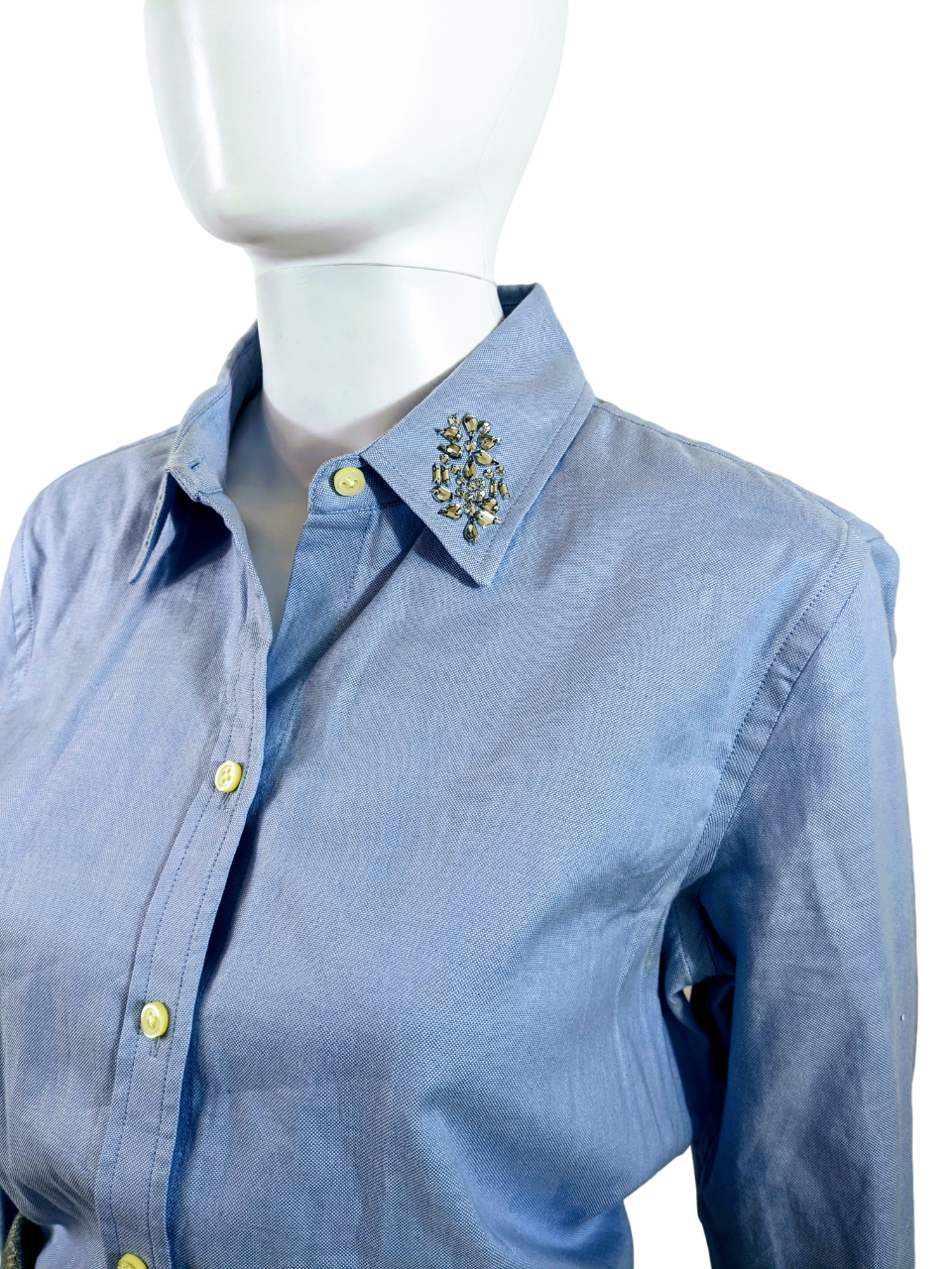 Banana Republic Oxford Shirt with Collar Bling Size M