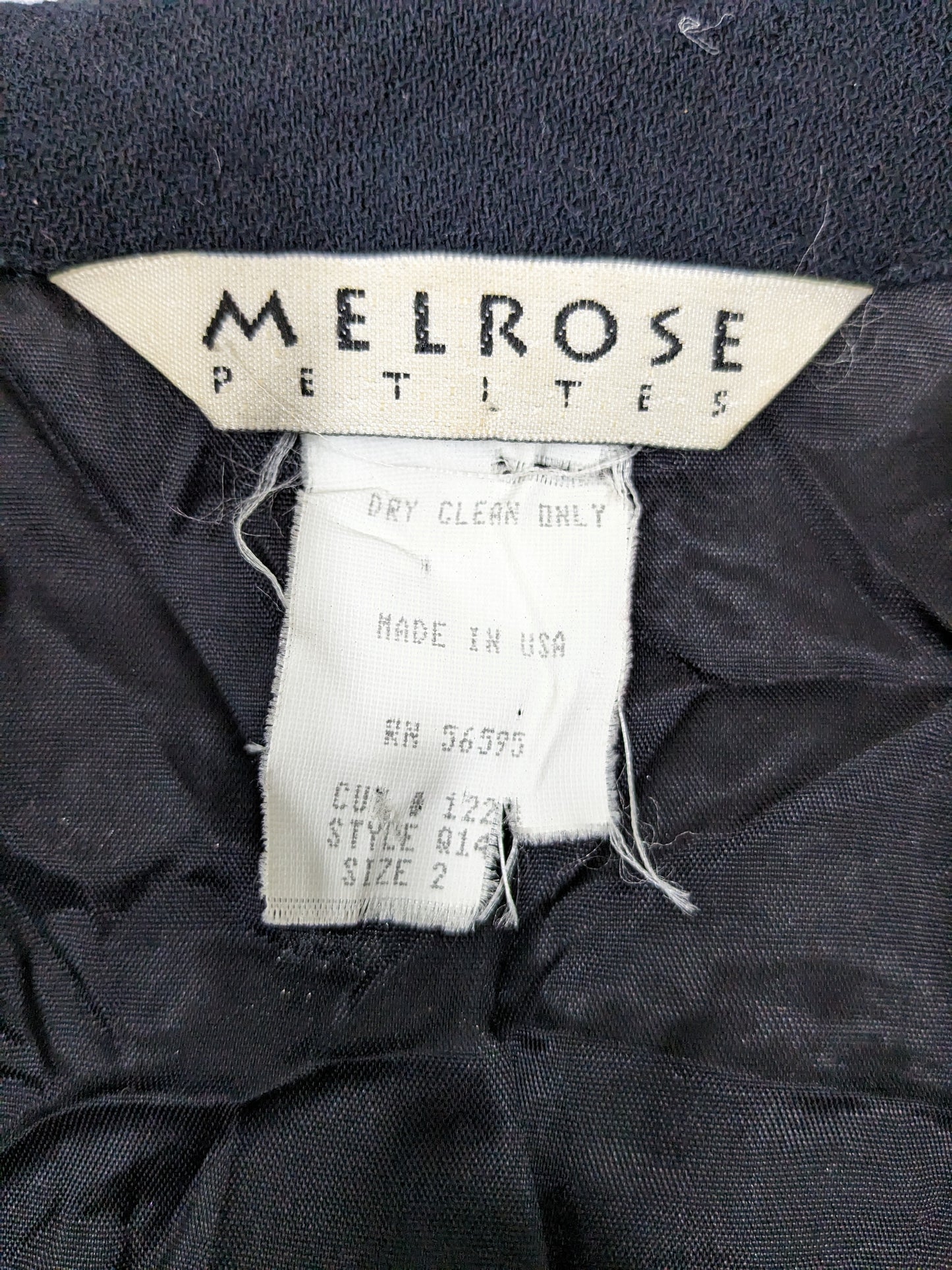 Vintage Melrose Petites Embroidered Blazer Size 2P