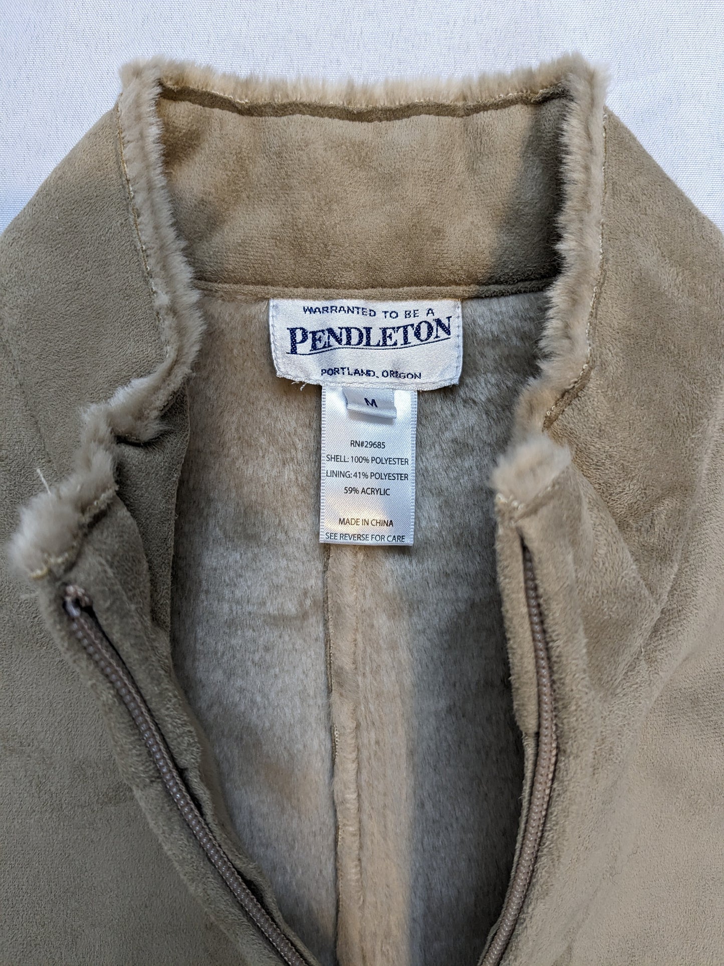 Pendleton Vest Size M