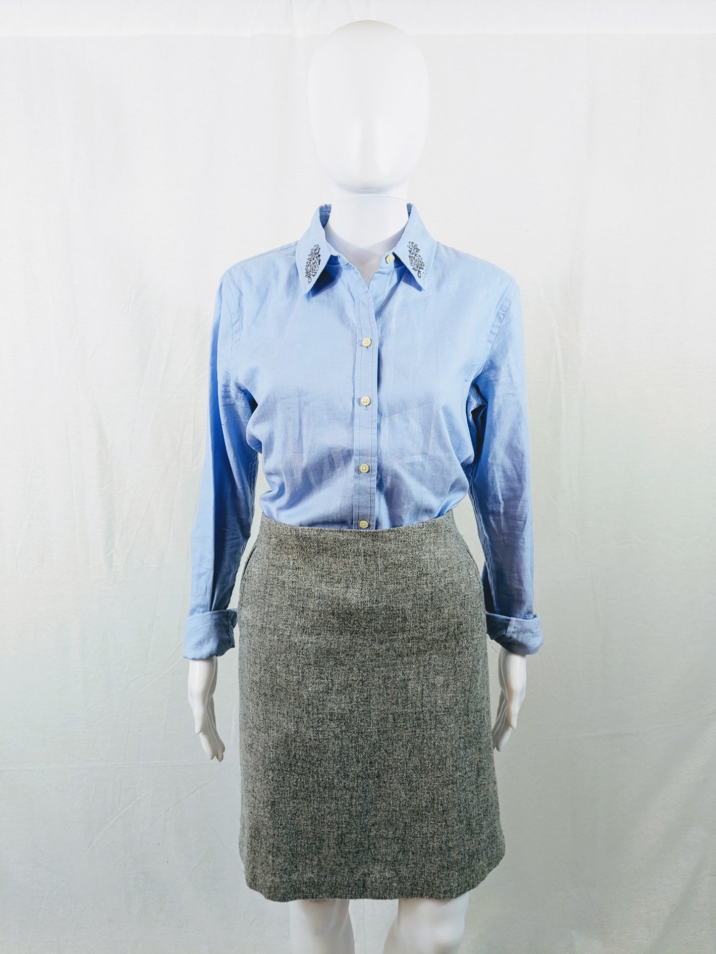 Talbots Wool Blend Skirt with Pockets Size 6